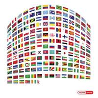 vetor de design de bandeiras do mundo