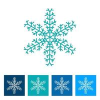 floco de neve. ícone de ano novo. ilustração vetorial vetor