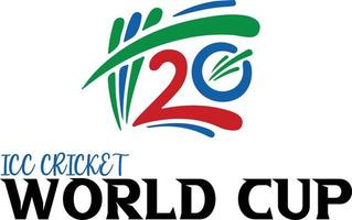 copa do mundo t20 masculina icc 2022 na austrália. partida de cricket vetor
