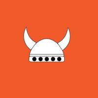 capacete viking futurista. adequado para loja de jogos, desenvolvedor de jogos, blog de revisão de jogos ou canal de vlog, fã de jogos ou comunidade, etc vetor