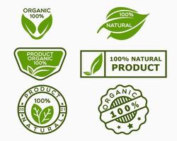 definir modelo de design de logotipo orgânico. vetor de ilustração natural