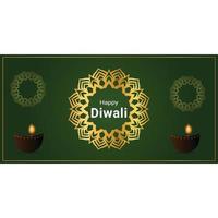 design de modelo de arte vetorial feliz diwali vetor