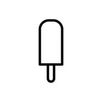 sorvete. ícones de contorno de sorvete. sinal de sorvete. linha de ícone de sorvete. ilustração de desenho vetorial de sorvete. vetor de ícone de sorvete isolado no fundo branco.