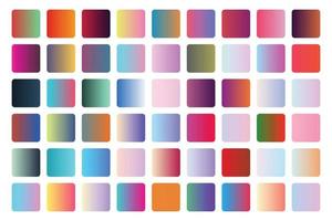 conjunto de gradiente de vetor de várias cores