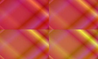 quatro conjuntos de abstrato. brilhante, gradiente, borrão, estilo moderno e colorido. roxo claro, laranja e amarelo. ótimo para plano de fundo, pano de fundo, papel de parede, capa, pôster, banner ou panfleto vetor
