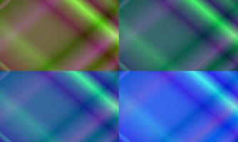 quatro conjuntos de abstrato. estilo brilhante, gradiente, borrão, moderno e colorido. verde, azul e roxo. ótimo para plano de fundo, pano de fundo, papel de parede, capa, pôster, banner ou panfleto vetor