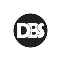 logotipo da letra dbs vetor