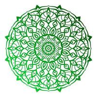 elemento de design de vetor simétrico de decoração redonda de arte mandala étnica