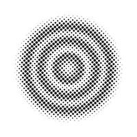 círculo de fundo padrão de meio-tom vetor