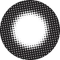 design de moldura pontilhada circular de meio-tom vetor