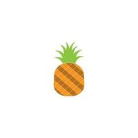 ilustração de ícone de logotipo de vetor de frutas de abacaxi