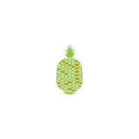 ilustração de ícone de logotipo de vetor de frutas de abacaxi