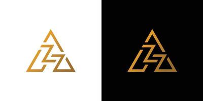 design de logotipo azz legal e moderno vetor