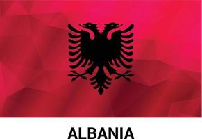 vetor de design de bandeira da albânia