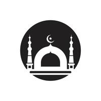 símbolo islâmico e logotipo vetor