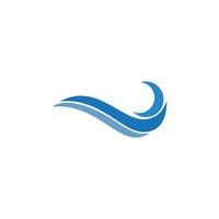 logotipo de onda de água natural vetor