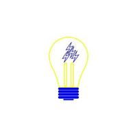 ícone, ilustração, lâmpada, isolado, luz, projeto, vetor, elétrico vetor