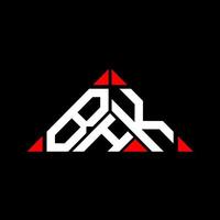design criativo do logotipo da carta bhk com gráfico vetorial, logotipo simples e moderno bhk em forma de triângulo. vetor