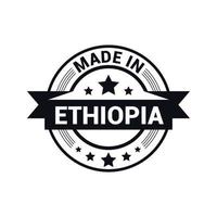 vetor de design de selo etiópia