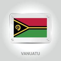 vetor de design de bandeira de vanuatu