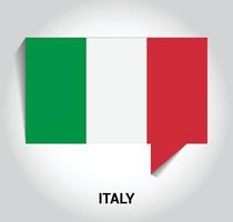 vetor de design de bandeira da itália