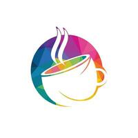 design de logotipo de vetor de café café. modelo de logotipo de ícone de xícara de café exclusivo.