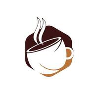 design de logotipo de vetor de café café. modelo de logotipo de ícone de xícara de café exclusivo.