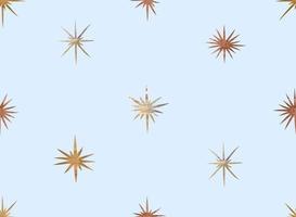 estrelas douradas sobre fundo azul, ótimo design para qualquer finalidade. padrão de vetor de Natal.