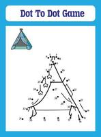 jogos ponto a ponto para crianças vetor