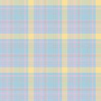 padrão sem costura nas cores azul claro, rosa e amarelo de verão para xadrez, tecido, têxtil, roupas, toalha de mesa e outras coisas. imagem vetorial. vetor