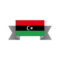 ilustração do modelo de bandeira da líbia vetor