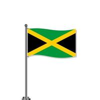 ilustração do modelo de bandeira da jamaica vetor