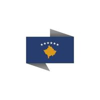 ilustração do modelo de bandeira do kosova vetor