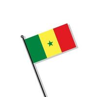 ilustração do modelo de bandeira do senegal vetor