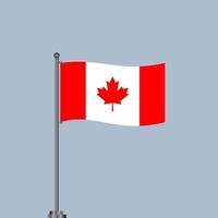 ilustração do modelo de bandeira do canadá vetor