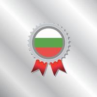 ilustração do modelo de bandeira da bulgária vetor