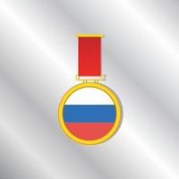 ilustração do modelo de bandeira da rússia vetor