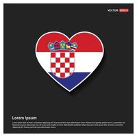 vetor de design de bandeira da croácia