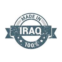 vetor de design de selo do iraque