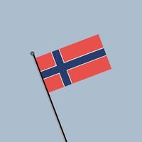 ilustração do modelo de bandeira da noruega vetor