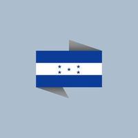 ilustração do modelo de bandeira de honduras vetor