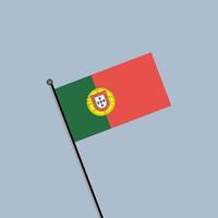 ilustração do modelo de bandeira de portugal vetor