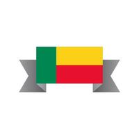 ilustração do modelo de bandeira do benin vetor