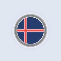ilustração do modelo de bandeira da islândia vetor