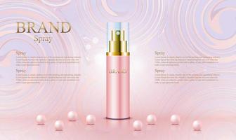 fundo de ouro rosa abstrato para produtos cosméticos