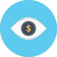 ilustração vetorial de olho de dinheiro em ícones de símbolos.vector de qualidade background.premium para conceito e design gráfico. vetor