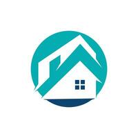 design de logotipo imobiliário. símbolo do logotipo ou ícone para imóveis ou negócios de construção civil. vetor