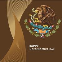 vetor de design do dia da independência do méxico