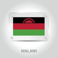 vetor de design de bandeiras do malawi