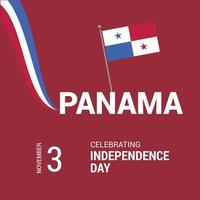 vetor de design do dia da independência do panamá